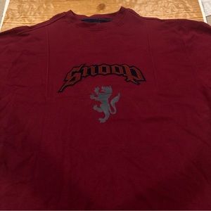 3X Snoop Dog Clothing Maroon tshirt